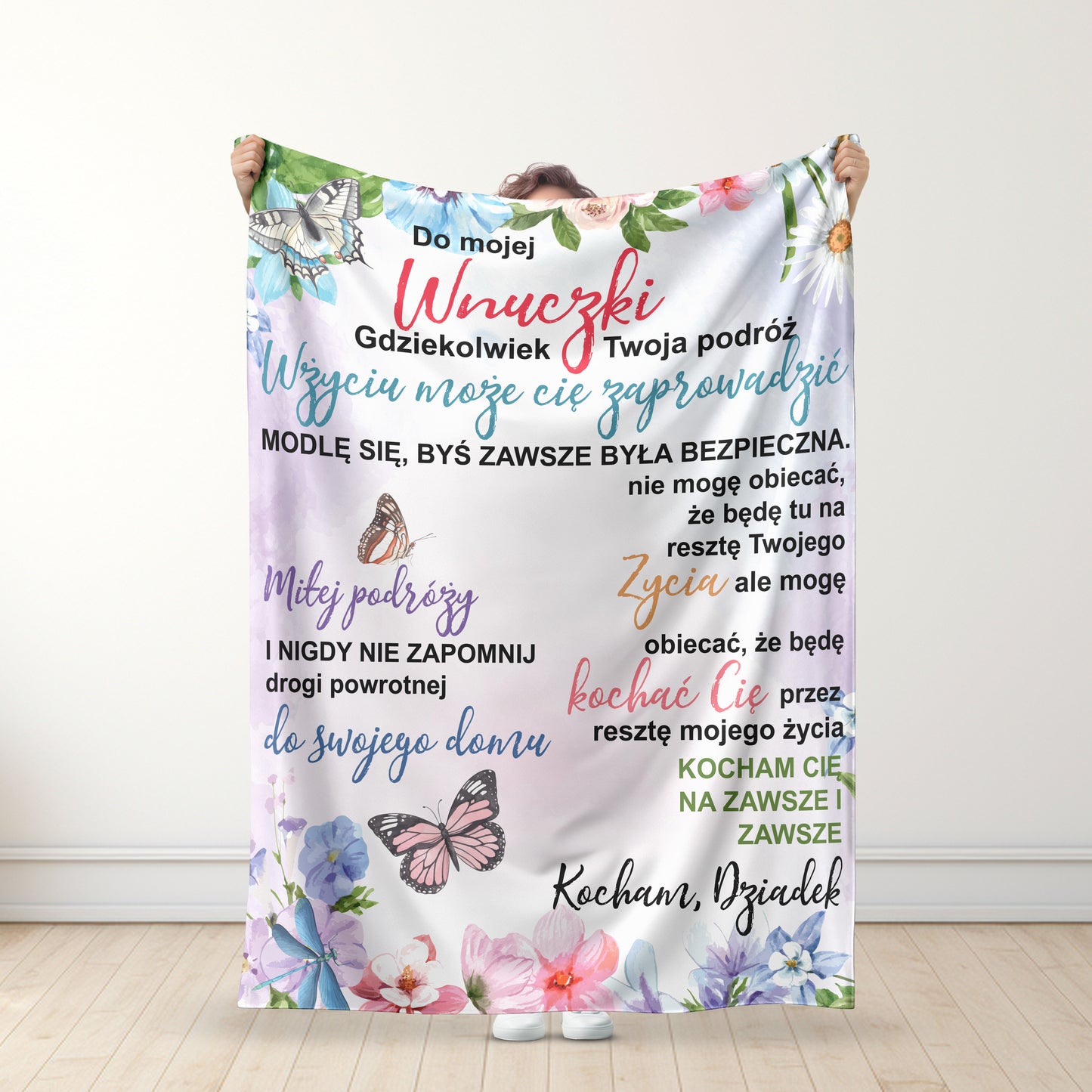 Dla mojej Wnuczki - Premium Koc ™