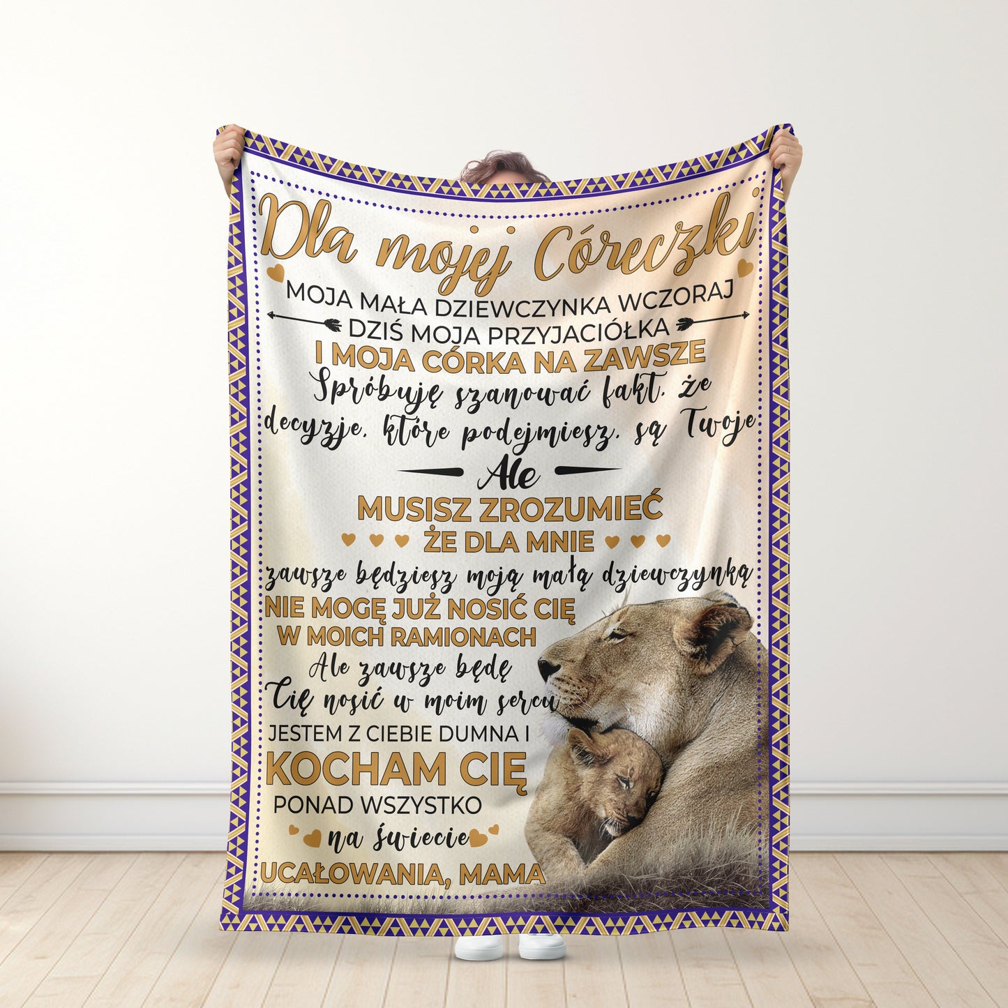 Uwierz swojemu sercu - Od Mamy dla Córki/dla Syna Koc Premium™