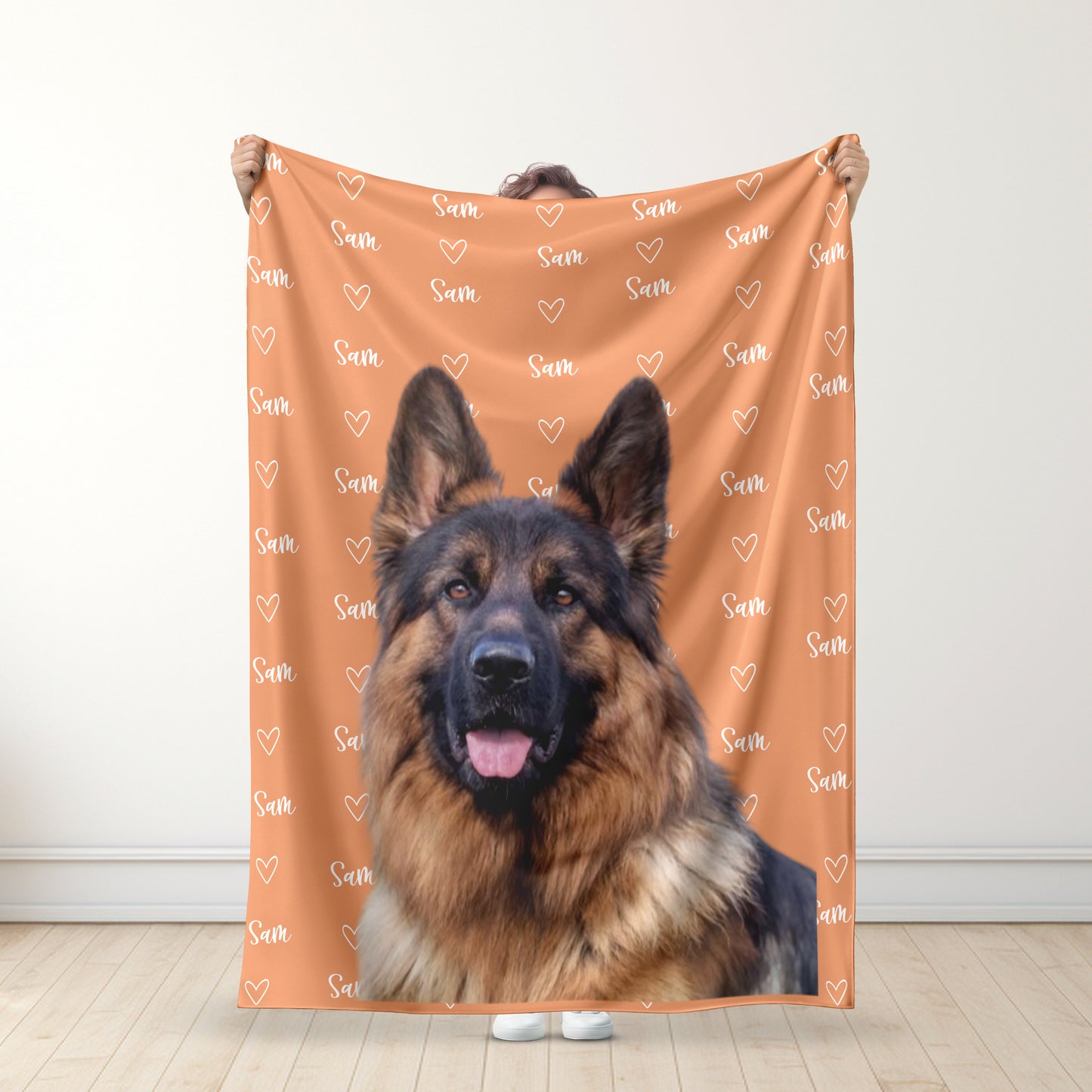 Personalizowany Koc z Imieniem i Zdjęciem - Prezent dla Właścicieli Zwierząt - Personalizowany Koc