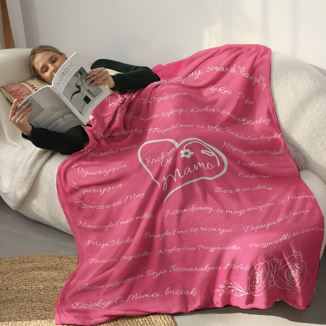 Kocham Cię Mamo! Koc Premium™