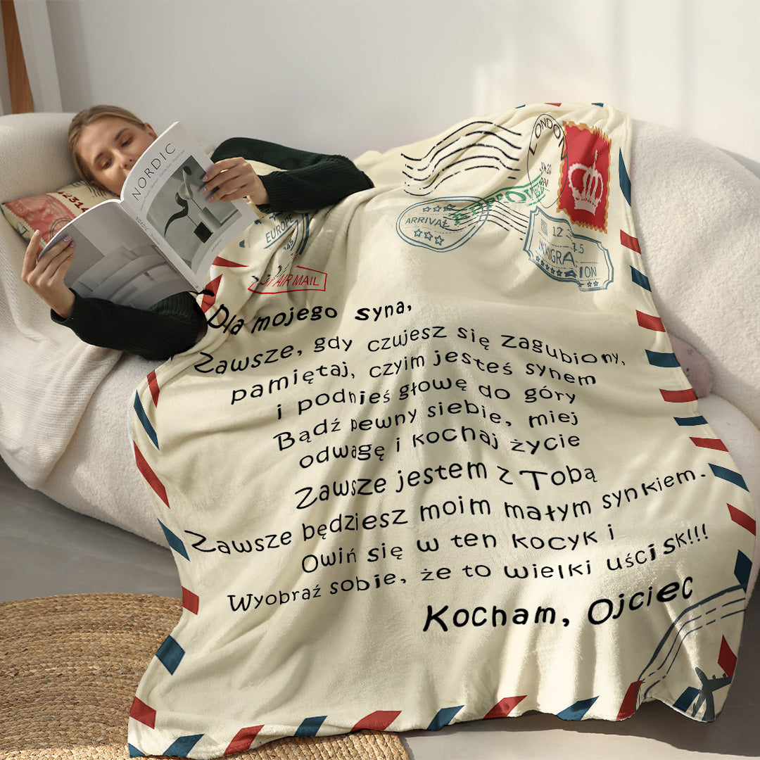 Tata - Dla mojej córki / Dla mojego syna - Koc Premium™