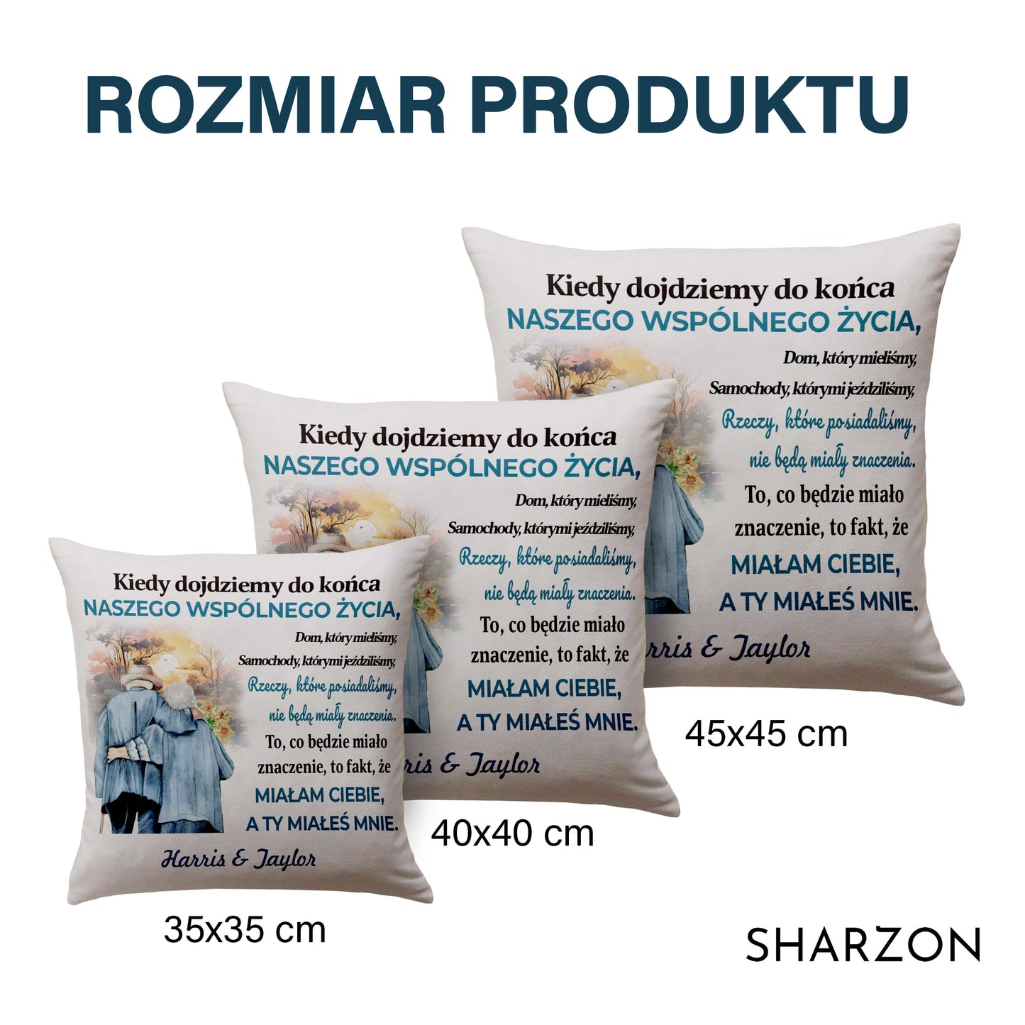 To, Co Będzie Miało Znaczenie, To Fakt, Że Miałem Ciebie, A Ty Miałaś Mnie - Personalizowana Poduszka - Wersja 1