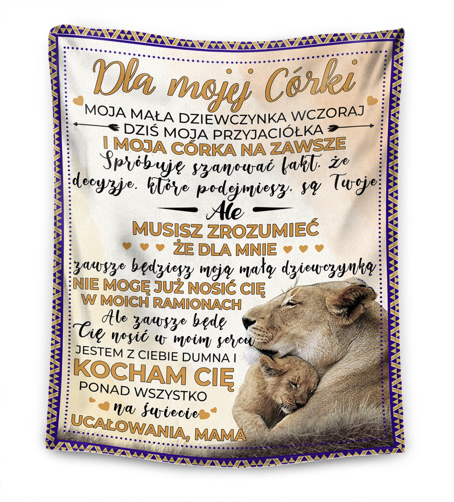 Uwierz swojemu sercu - Od Mamy dla Córki/dla Syna Koc Premium™