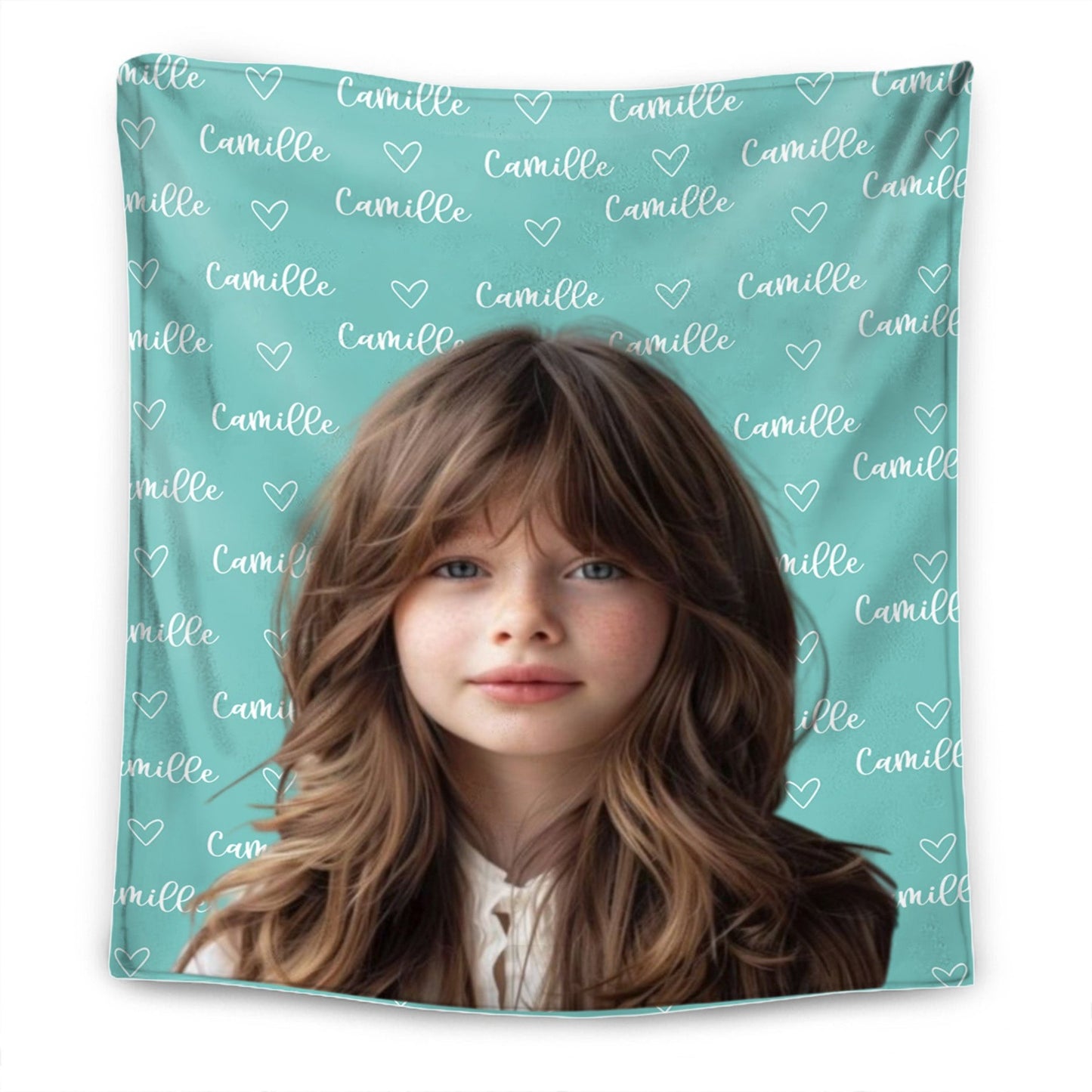 Personalizowany Koc z Imieniem i Zdjęciem - Prezent dla Rodziny - Personalizowany Koc