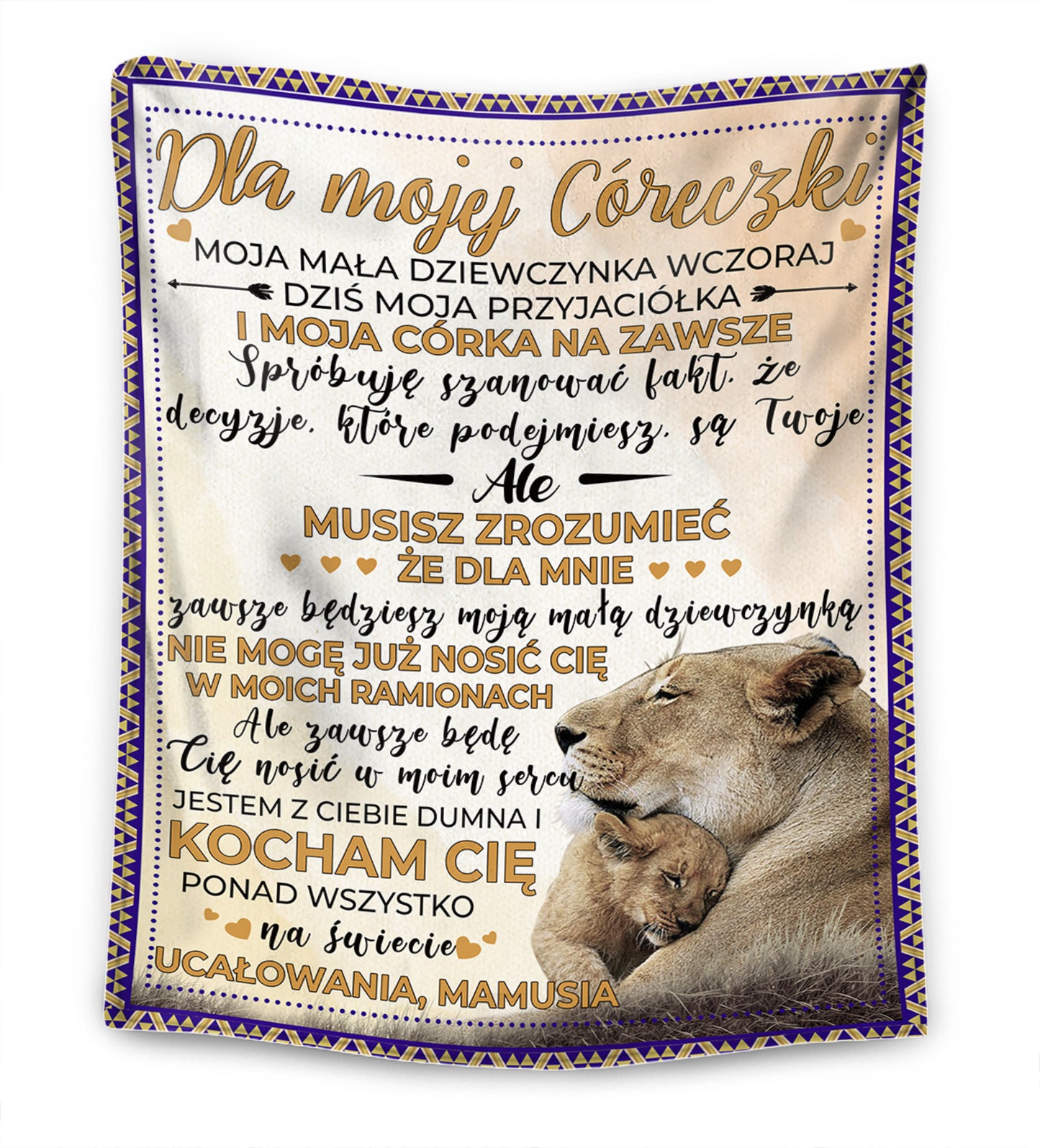 Uwierz swojemu sercu - Od Mamy dla Córki/dla Syna Koc Premium™