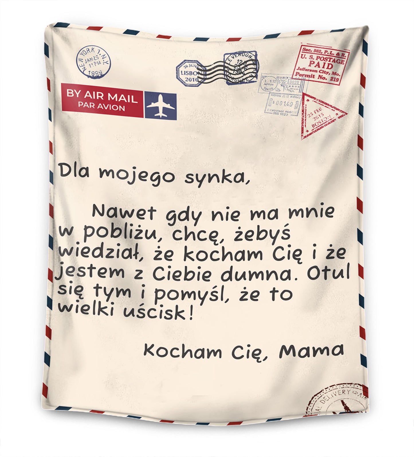 Mama - Dla mojej córki / Dla mojego syna - Koc Premium™ Ver. 3
