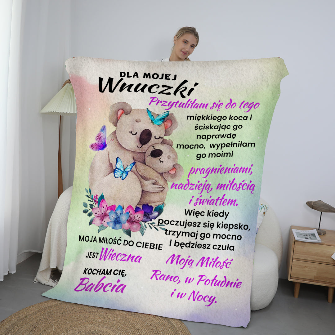 Cudny Koala  - Babcia dla Wnuczki/Wnuka Koc Premium™