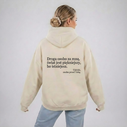 Bluza z kapturem „Wystarczy, że jesteś.”