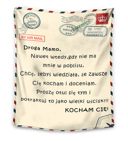 Dla mojej mamy/Dla mojego taty -  Koc Premium