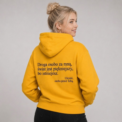 bluza z kapturem na zamek „Wystarczy, że jesteś.”