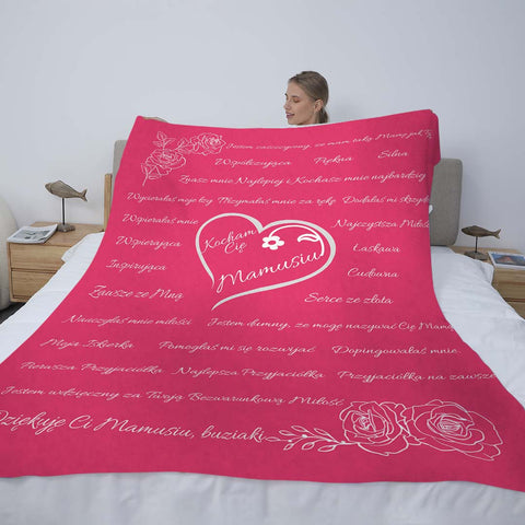 Kocham Cię Mamo! Koc Premium™